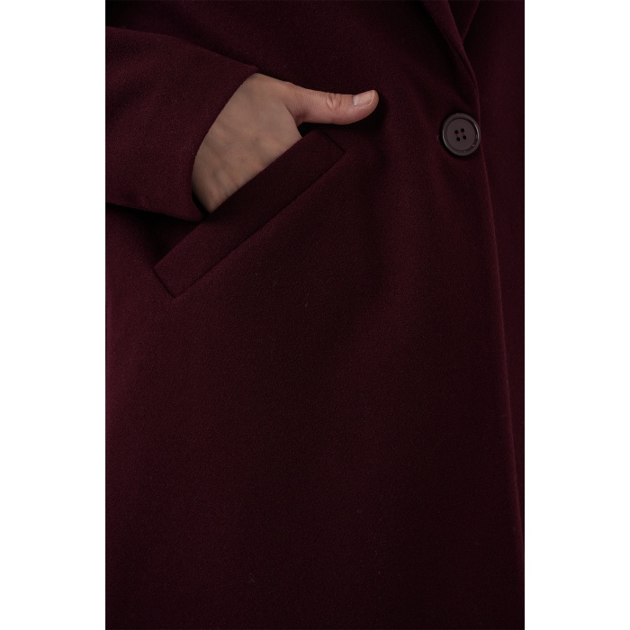 9085 Kaşe Kaban - Bordo