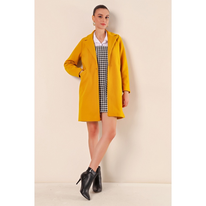 9085 Kaşe Kaban - Sarı