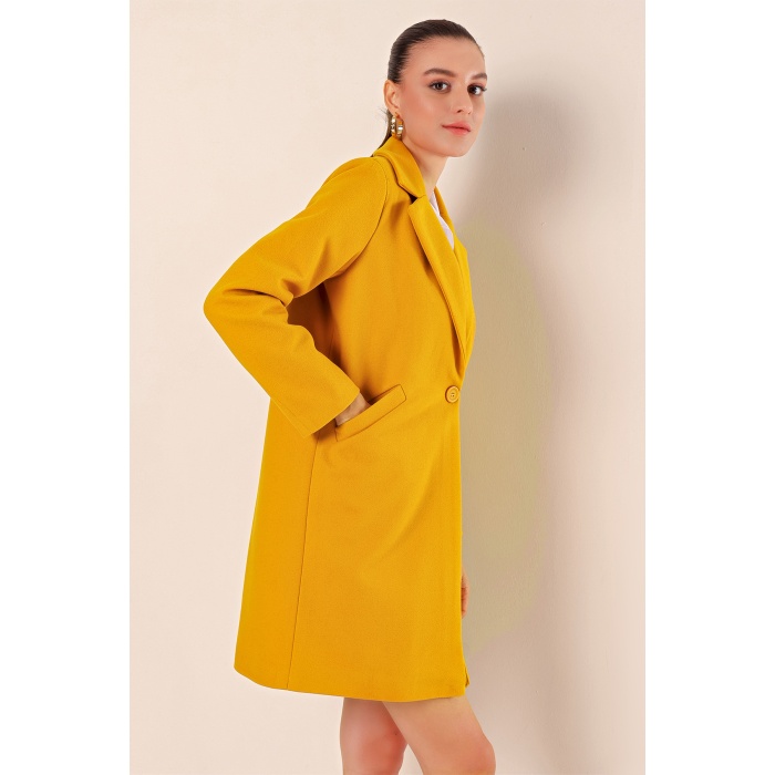 9085 Kaşe Kaban - Sarı