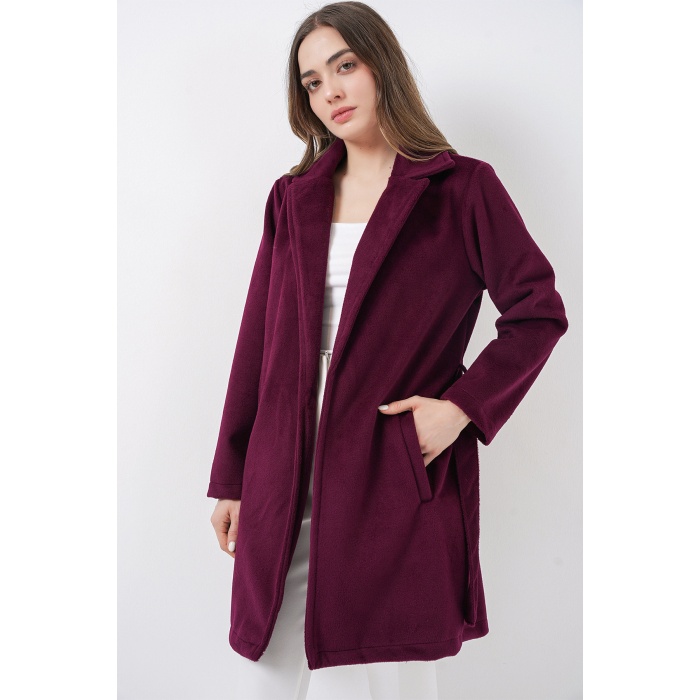 Kadın Kuşaklı Kaban 9171 - Bordo