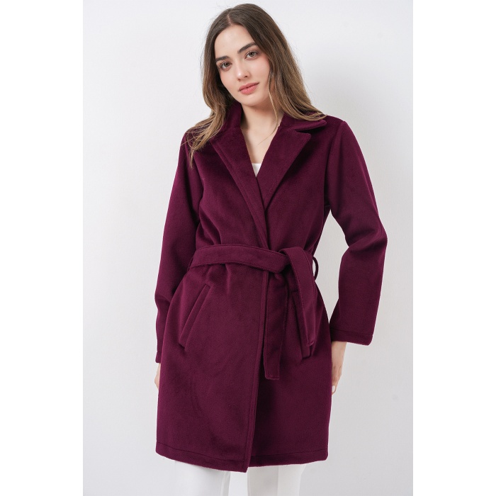 Kadın Kuşaklı Kaban 9171 - Bordo