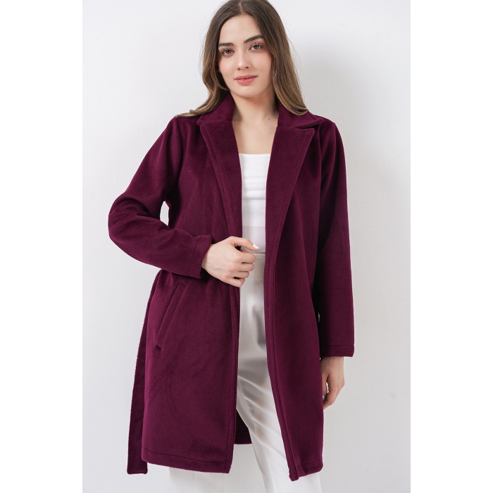 Kadın Kuşaklı Kaban 9171 - Bordo