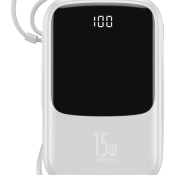 PPQD-A02 Q Pow 10000mAh 3A 15W 2xUSB Type-C Powerbank Beyaz