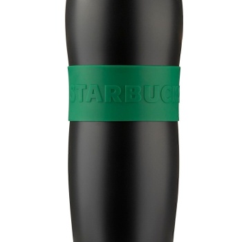 Yeşil Şeritli Siyah Termos 355 Ml