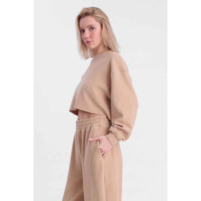 CROP PANTOLON EŞOFMAN TAKIM