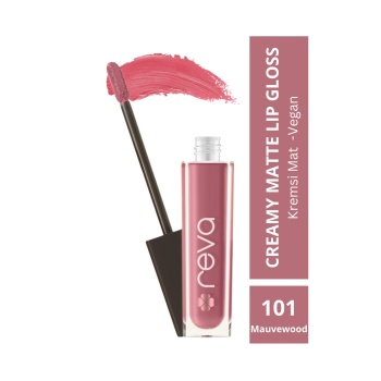 Creamy Matte Lip Gloss Mellow Mauve - Mat Krem Dudak Parlatıcısı No: 101 - Vegan & Temiz İçerik