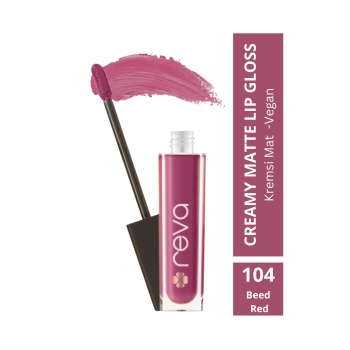 Creamy Matte Lip Gloss Beet Red - Mat Krem Dudak Parlatıcısı - No: 104 - Vegan & Temiz Içerik