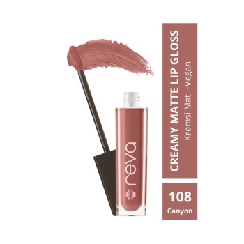 Creamy Matte Lip Gloss Canyon Rose - Mat Krem Dudak Parlatıcısı - No:108 - Vegan & Temiz Içerik