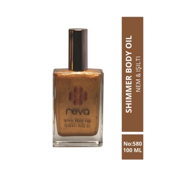 Işıltılı Vücut Yağı Bronz - Shimmer Body Oil 100 ml - No: 580 - Vegan & Temiz Içerik
