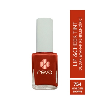 Vişne Kırmızı Dudak & Yanak Renklendiricisi-Lip & Cheek Tint Golden Down No:754 10 ml