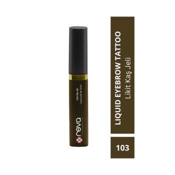 Yoğun Kahve Likit Kaş Maskarası & Liquid Eyebrow Tattoo 5ml No:103 - Vegan & Temiz Içerikli