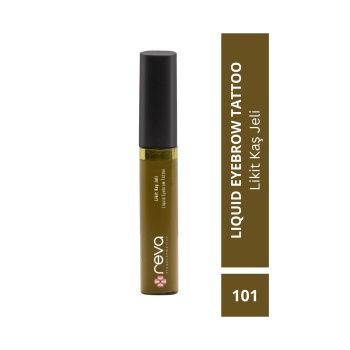 Kahverengi Likit Kaş Maskarası & Liquid Eyebrow Tattoo 5ml No: 101 - Vegan & Temiz Içerikli