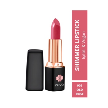 Shimmer Lipstick Old Rose - Işıltı Ruj - 4 gr - No: 905 - Vegan & Temiz Içerik