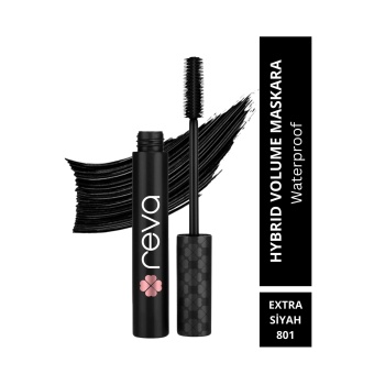 Hacim Veren Hibrit Maskara - Hybrid Volume Mascara Extra Black - No: 801 - Vegan & Temiz Içerik