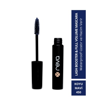 Lash Booster & Full Volume Color Mascara -Tam Hacim & Uzatan Renkli Maskara Koyu Mavi 450
