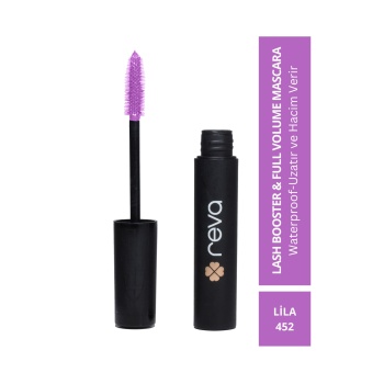 Lash Booster & Full Volume Color Maskara Lila-Tam Hacim & Uzatan Renkli Maskara Lila 452