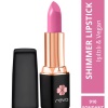 Shimmer Lipstick Fondant Pink - Işıltı Ruj - 4 gr - No: 910 - Vegan & Temiz İçerik