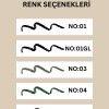 Antrasit Gri Suya Dayanıklı Göz Kalemi & Charcoal Gray Selective Waterproof Eyeliner Pencil - No: 03