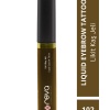 Koyu Kahverengi Likit Kaş Maskarası & Liquid Eyebrow Tattoo 5ml - No: 102 Vegan & Temiz Içerikli