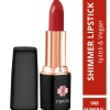 Shimmer Lipstick Mineral Red - Işıltı Ruj - 4 gr - No: 908 - Vegan & Temiz Içerik