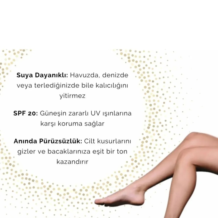 Sprey Bacak Fondöteni No:103 75 ml - Suya Dayanıklı Cilt Tonu Eşitleyici Spray On Leg Foundation