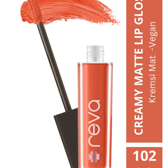 Creamy Matte Lip Gloss Red Clay - Mat Krem Dudak Parlatıcısı - No: 102 - Vegan & Temiz İçerik