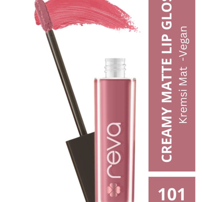 Creamy Matte Lip Gloss Mellow Mauve - Mat Krem Dudak Parlatıcısı No: 101 - Vegan & Temiz İçerik