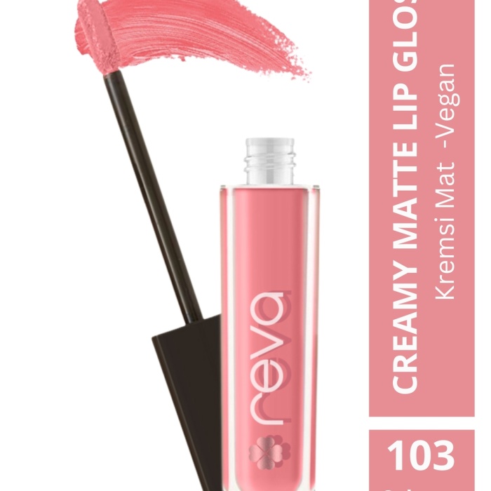 Creamy Matte Lip Gloss Solmon Rose - Mat Krem Dudak Parlatıcısı - No:103 - Vegan & Temiz Içerik