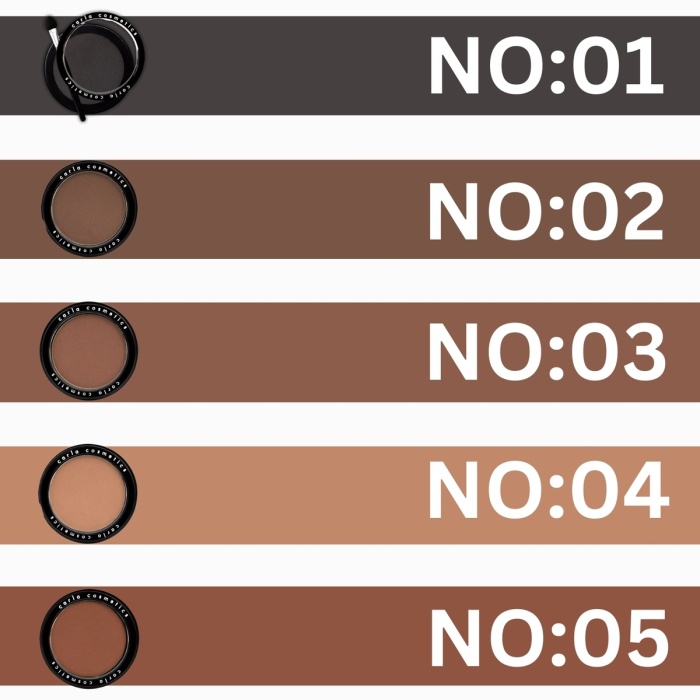 Kaş Farı - Eyebrow Shadow Koyu Kahve - No: 02