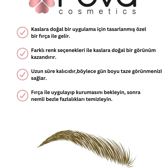 Kahverengi Likit Kaş Maskarası & Liquid Eyebrow Tattoo 5ml No: 101 - Vegan & Temiz Içerikli