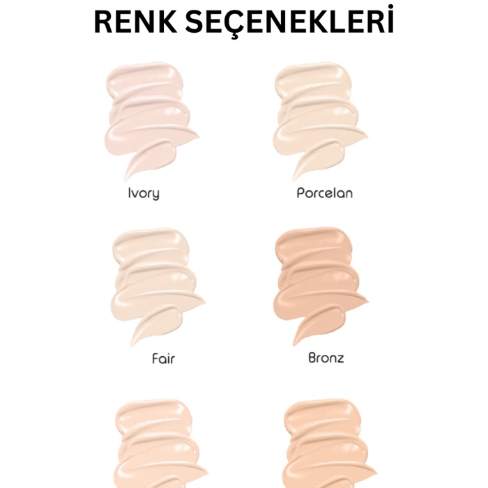 Hibrit Fondöten & Hybrid Foundation Cream Spf 20 - No: 505 - Vegan & Temiz Içerik