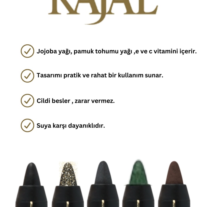 Suya Dayanıklı Göz Kalemi - Selective Waterproof Eyeliner Pencil - No: 01