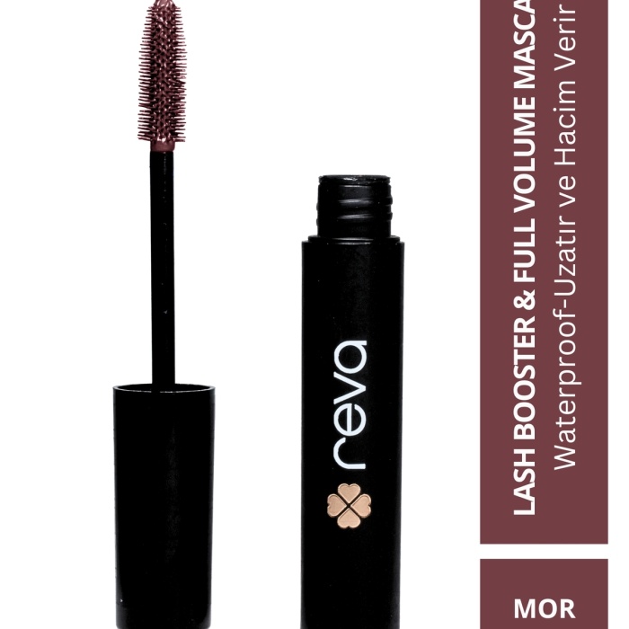 Lash Booster & Full Volume Color Maskara Prune-Tam Hacim & Uzatan Renkli Maskara Mor 458