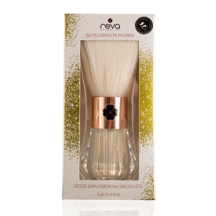 Işıltılı Altın Simli Dekolte Vücut Pudrası - Gold Explosion For Decollete - Vegan & Temiz Içerik