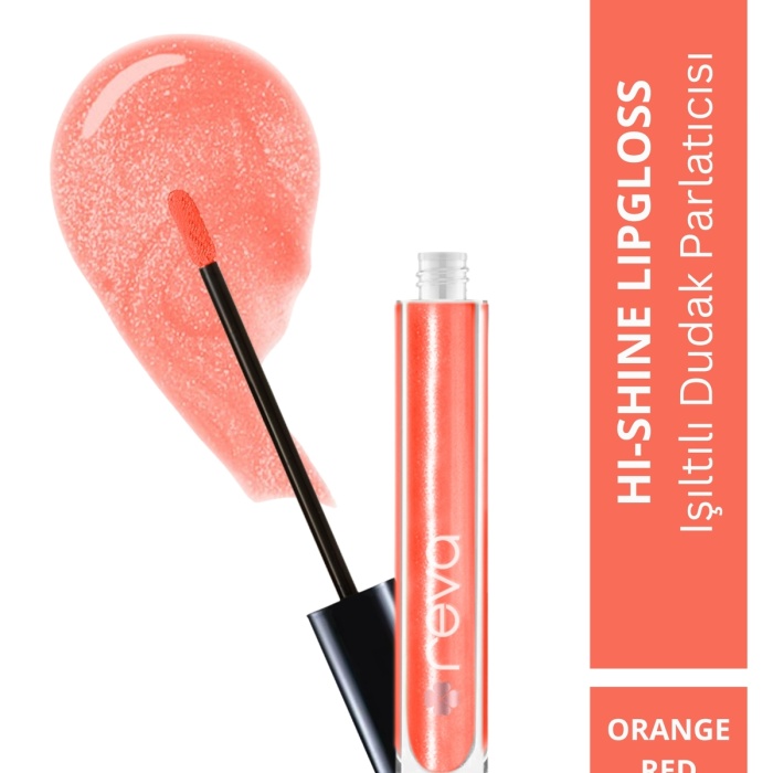 Işıltılı Dudak Parlatıcısı - Hi-shine Lip Gloss Orange Red - No: 205 - Vegan & Temiz Içerik