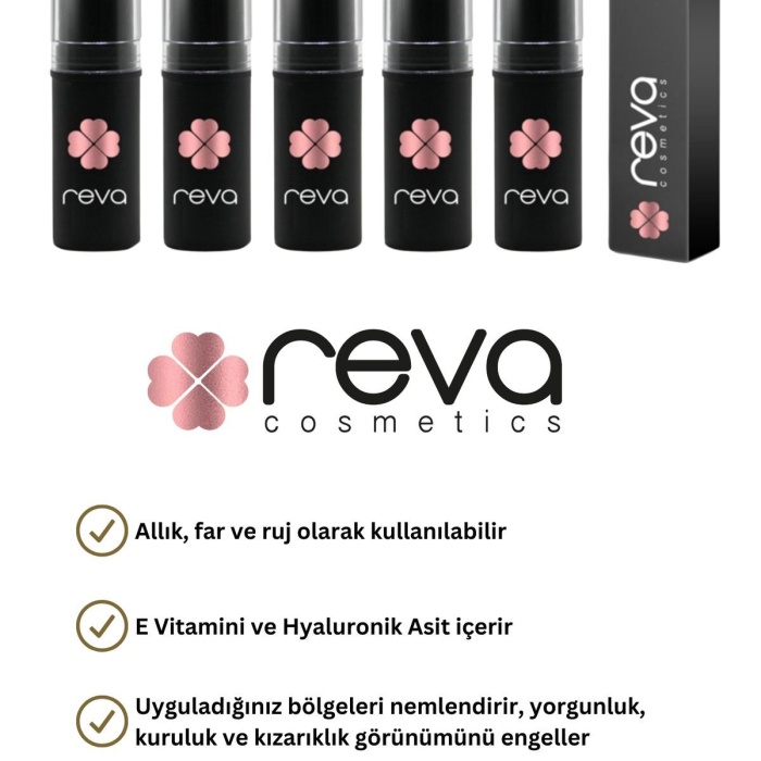 Çok Amaçlı Stick Allık, Far, Dudak Renklendirici Peach/lip Cheek Eye Tint-vegan & Temiz Içerik Rv111