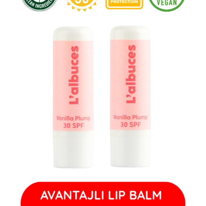 30 SPF Vanilla Plump Lip Balm 2’li Set – Dolgun Dudak & Koruma