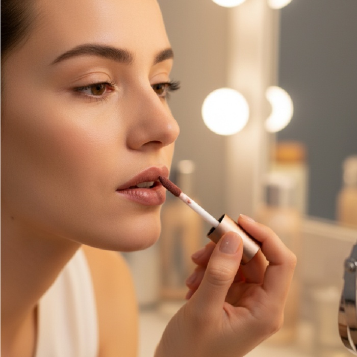 Vegan & Temiz İçerikli Likit Mat Ruj – Uzun Süre Kalıcı, Dudak Dostu Formül