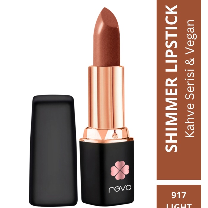 Shimmer Lipstick Light Brown-Brown Series-Işıltı Ruj Kahve Serisi No:917 4 gr