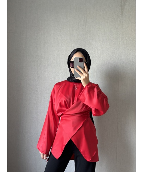 Croswise  Saten Kırmızı