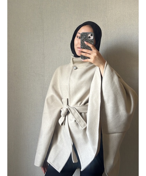 Kaşe Panço Krem Uzun