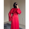 Rode Saten Elbise kırmızı