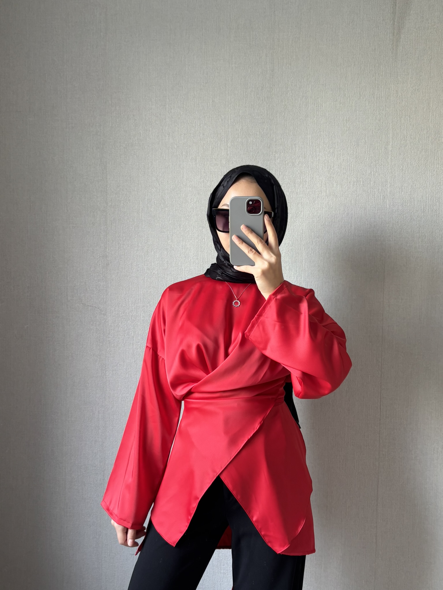 Croswise  Saten Kırmızı