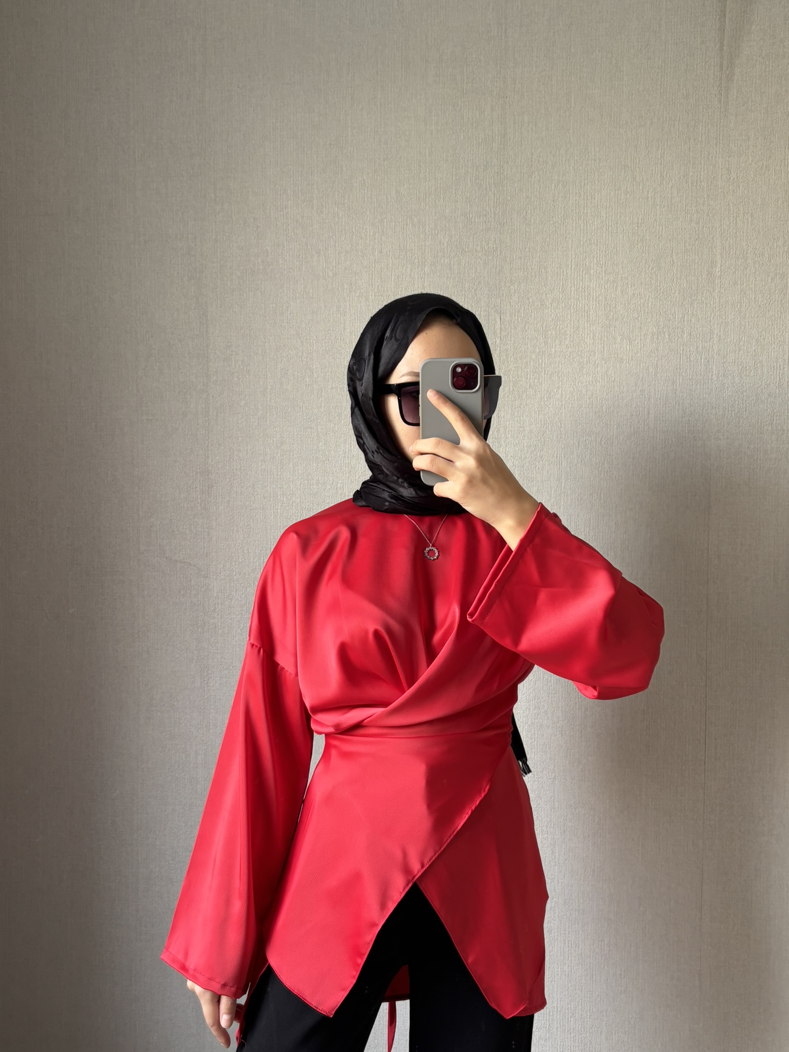 Croswise  Saten Kırmızı