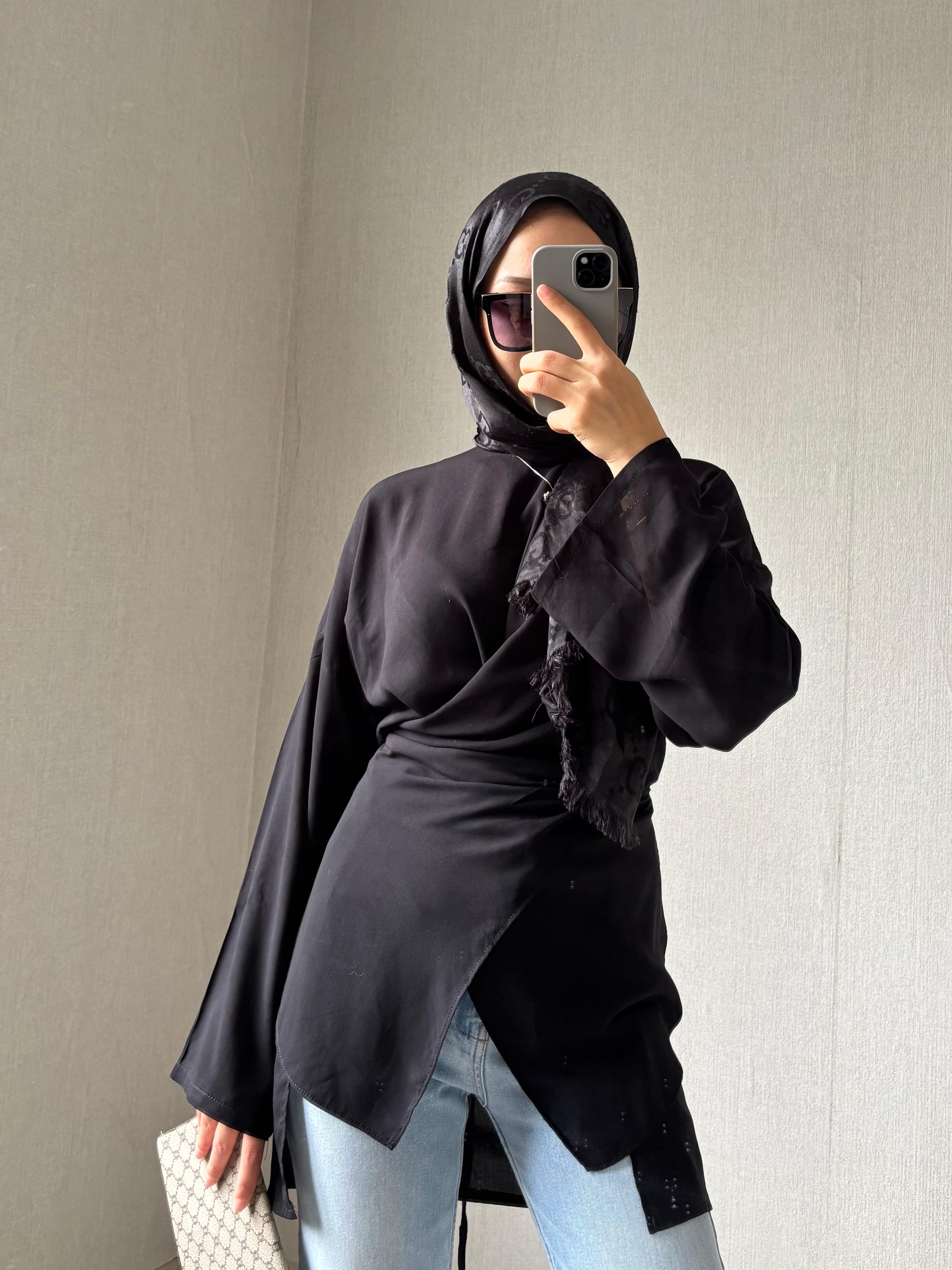 Croswise Siyah Paris Kumaş