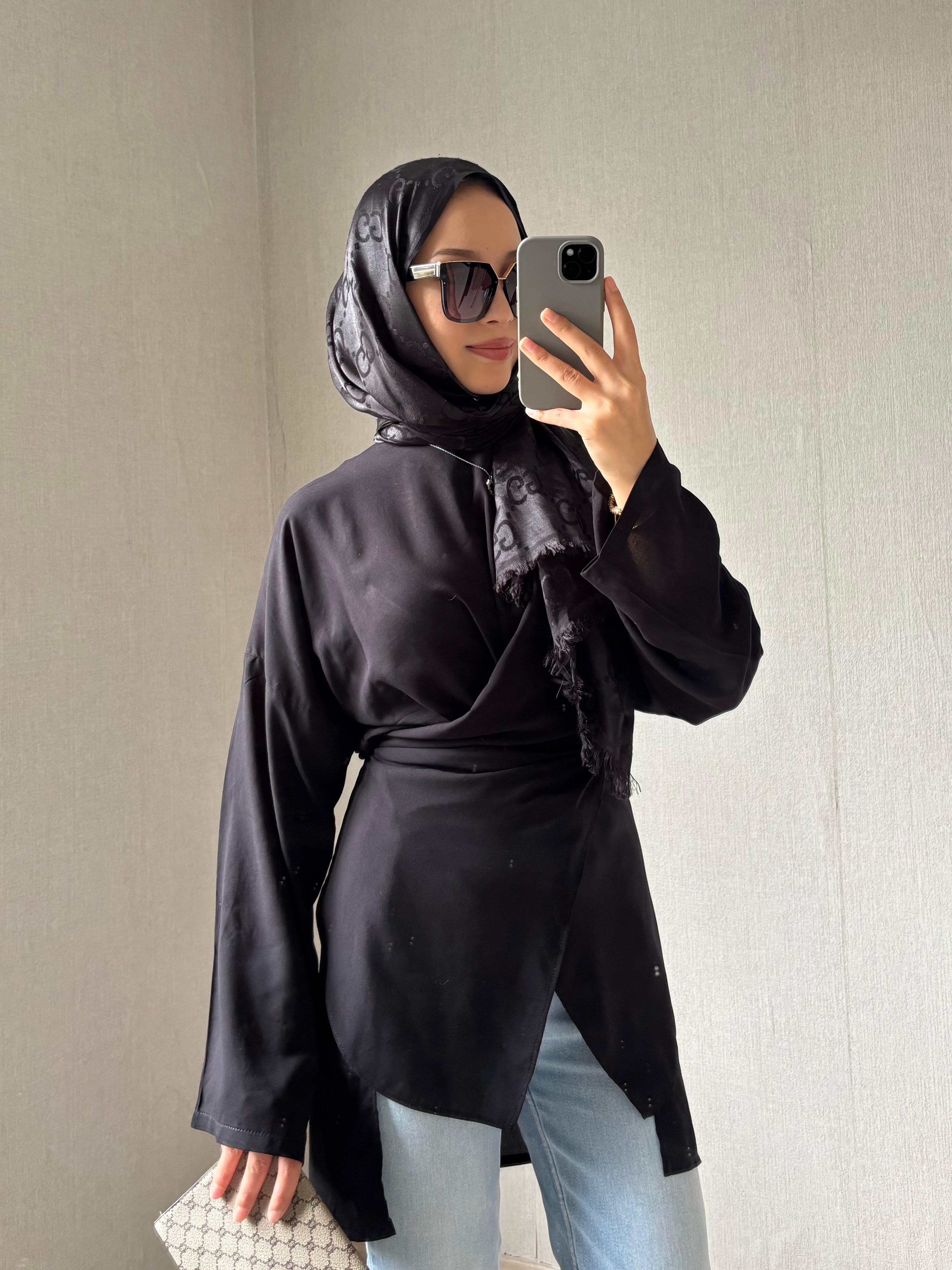 Croswise Siyah Paris Kumaş