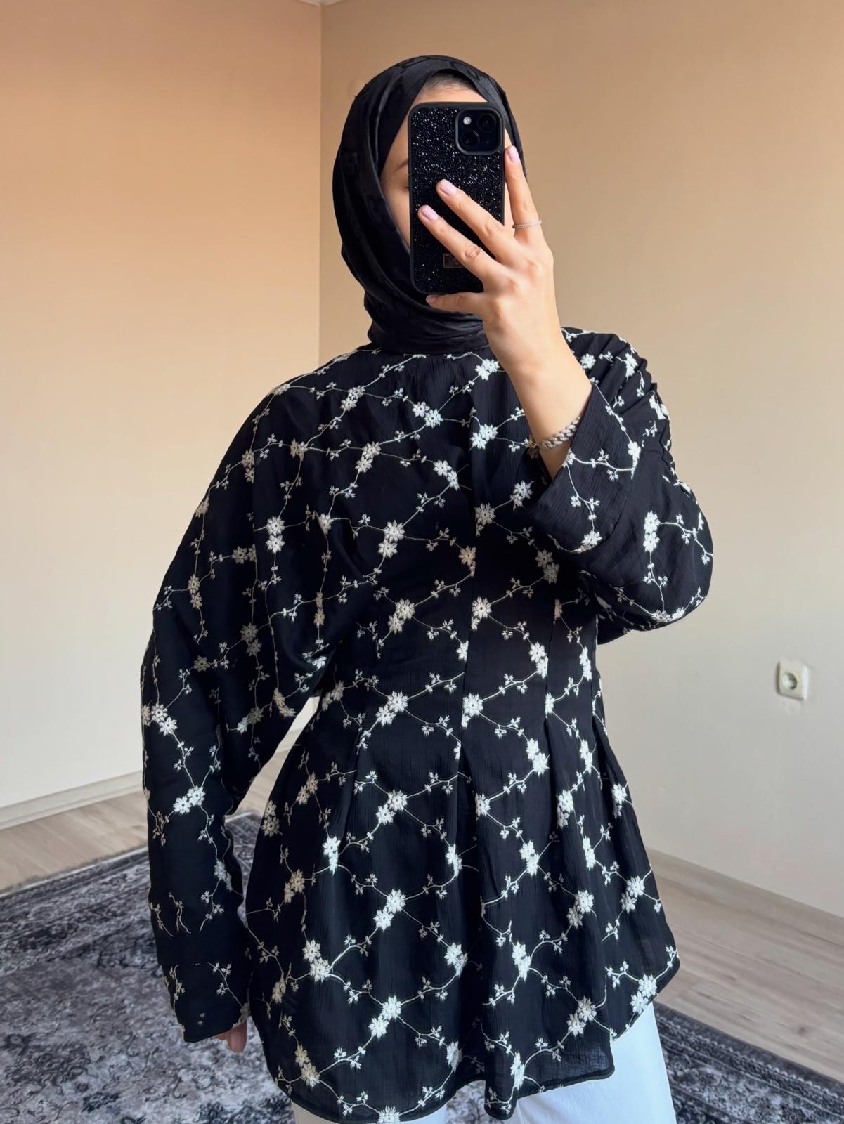 Pileli Üst Çilek Kumaş