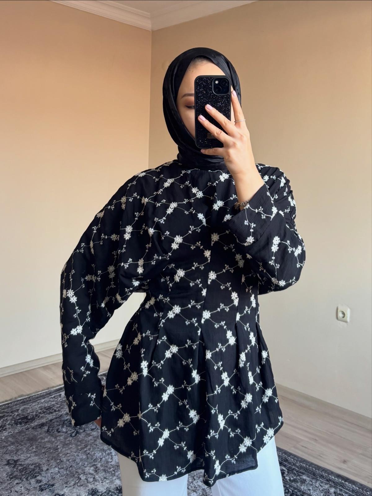 Pileli Üst Çilek Kumaş