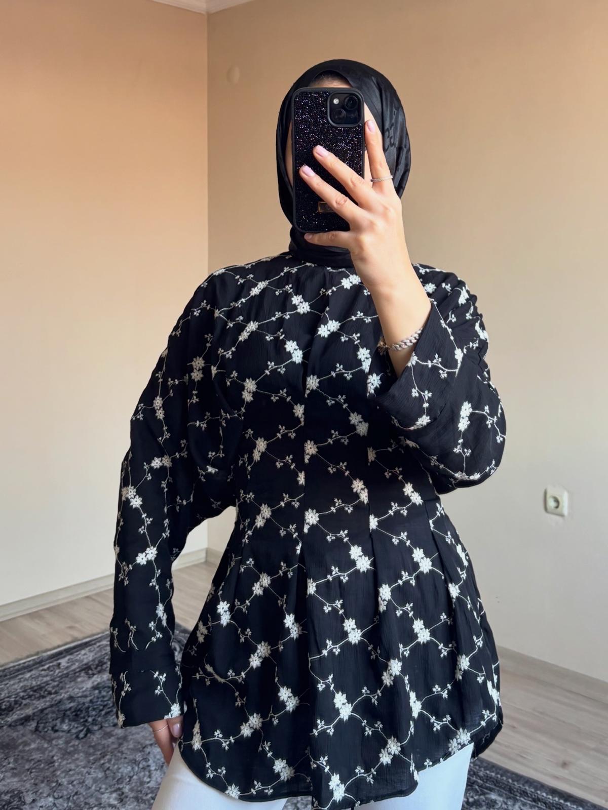 Pileli Üst Çilek Kumaş