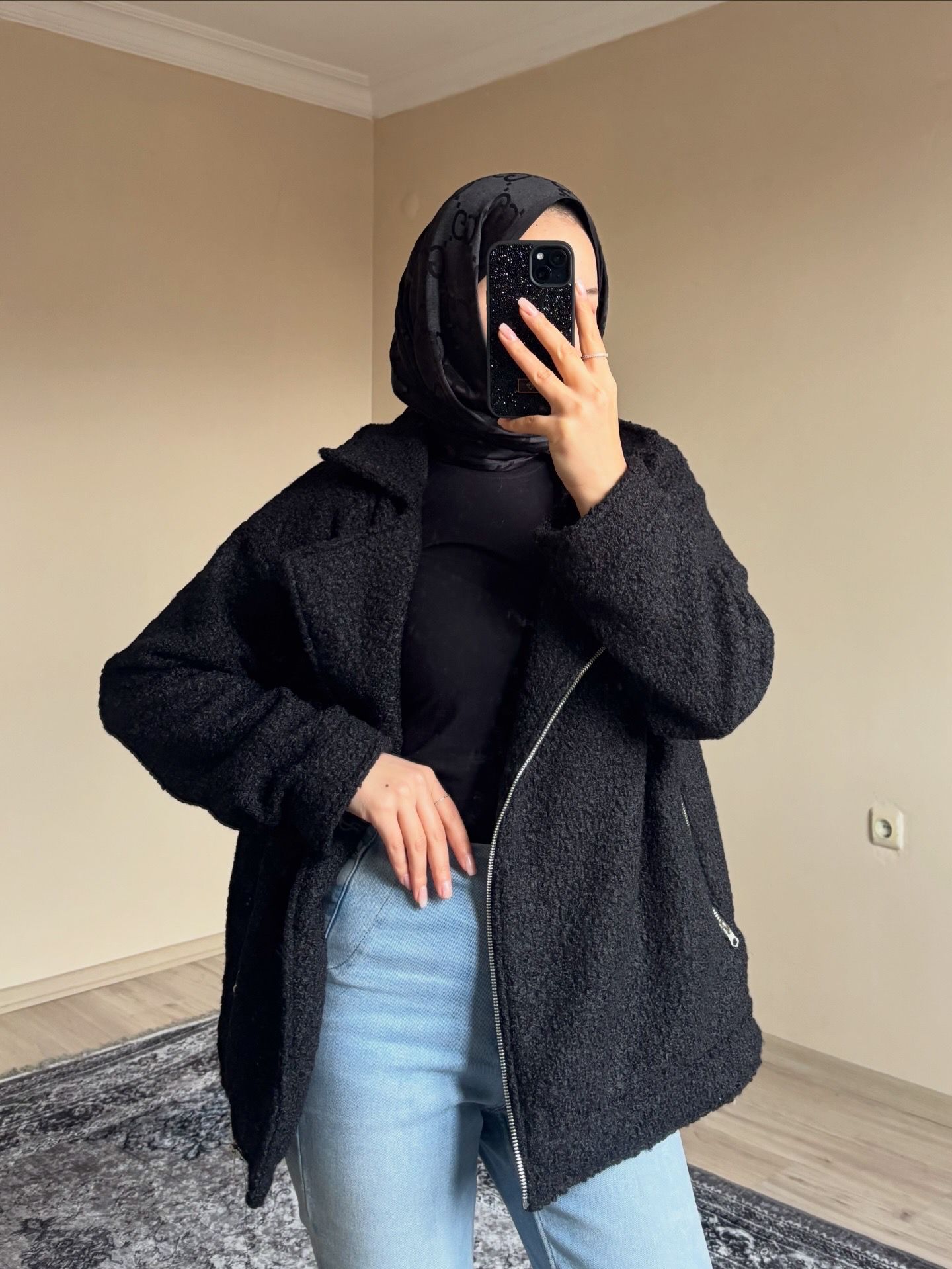 Buklet Ceket Astarlı Siyah